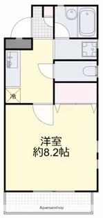 プレステージ高島【1階】の間取り