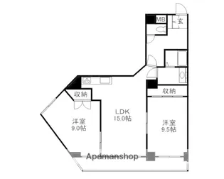 グレースガーデン岡山【206号室】の間取り