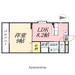 ティエラコスタ【102号室】の間取り