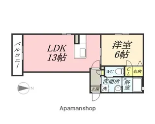 ラ・ヴィータ平井 弐番館【2階】の間取り