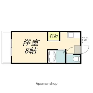 ウエスト岡山Ⅱ【215号室】の間取り