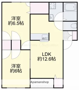 サンフラワーC【2階】の間取り