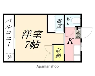 リトルハイム花尻 58号館【237号室】の間取り