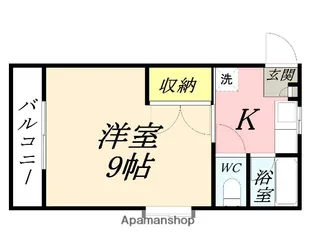 リトルハイム花尻 58号館【247号室】の間取り