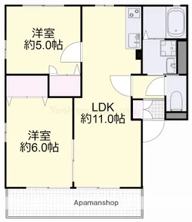 メゾンマーシュA【2階】の間取り