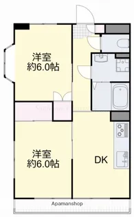 オルセーメゾン山川A棟【201号室】の間取り