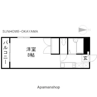 リベールA【206号室】の間取り