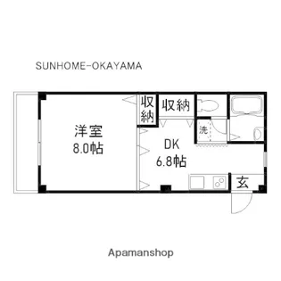 アーバンハウス東島田【4階】の間取り