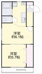 フローリッシュ神田Ⅰ【307号室】の間取り