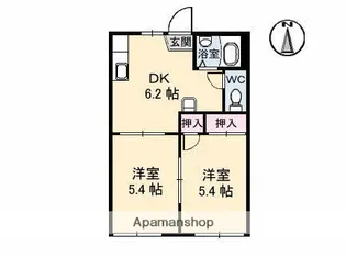 パークハイツ A棟【1階】の間取り