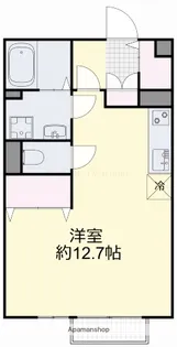 ワンズB棟【2階】の間取り