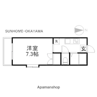 れぴゅーとキリン【1階】の間取り