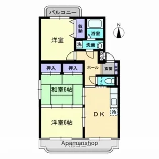 ボヌール【3階】の間取り