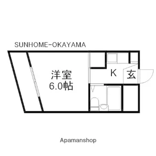 クマガイマンション【4階】の間取り