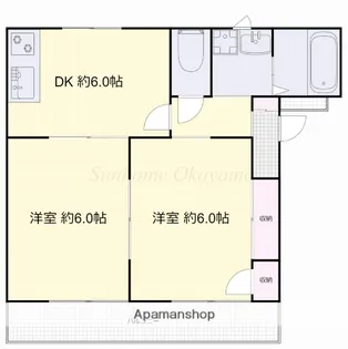 エスポアール B棟【1階】の間取り