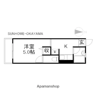 ハイツユタカ 【3階】の間取り