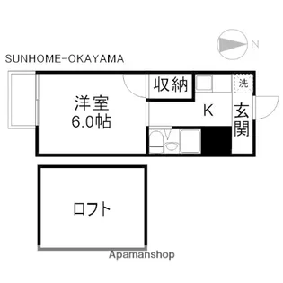 アップルハウス藤原光町【2階】の間取り