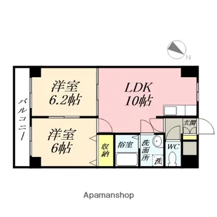 サニーヒルズ大福【4階】の間取り