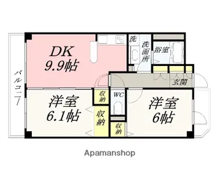 カーサフィオーレ西市駅前【4階】の間取り