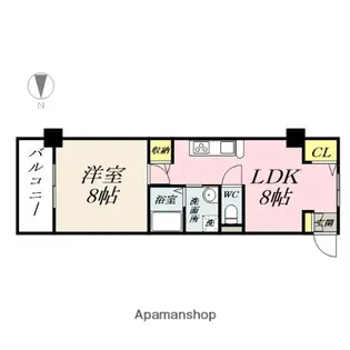 アルファレガロ西古松【4階】の間取り
