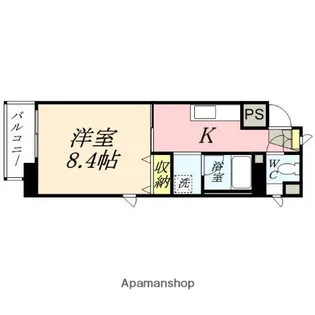 アミスター大供【6階】の間取り