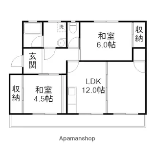 コンフォール操風【101号室】の間取り