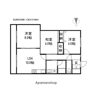 レジデンス泉【3階】の間取り