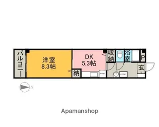 長町ビル【305号室】の間取り