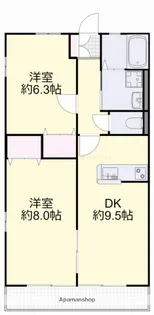 ファミーユH【2階】の間取り