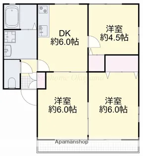 メゾン岡村B【2階】の間取り