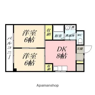 モナドマンション【2階】の間取り