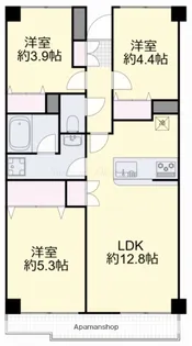 ライオンズマンション津高【204号室】の間取り