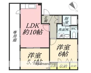 ディアス大福 A棟【101号室】の間取り