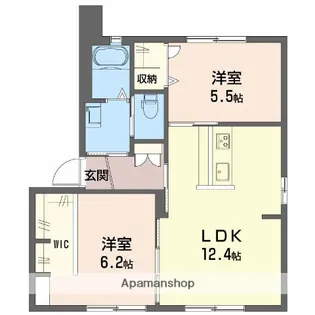 シャーメゾン静 A棟【1階】の間取り