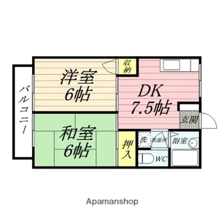コーポニューライフ【206号室】の間取り