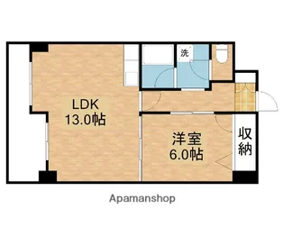 山陽マンション【302号室】の間取り