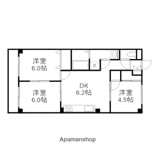 ナチュラルガーデン今【3階】の間取り
