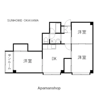 ラフィネヴィラ豊成【401号室】の間取り
