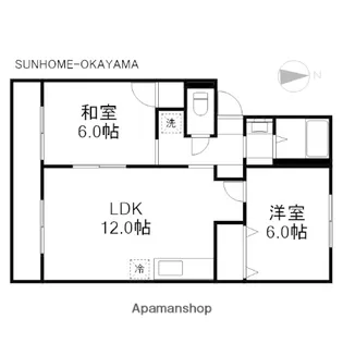 アメニティタウンA【103号室】の間取り