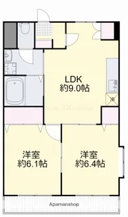 プランドールキノミ【501号室】の間取り