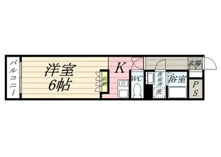 朝日プラザ岡山サウスフロント【5階】の間取り