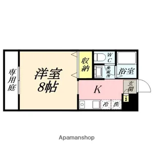ベール花尻A【1階】の間取り