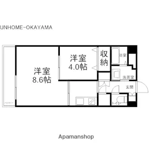スプレンドーレ医大東【2階】の間取り