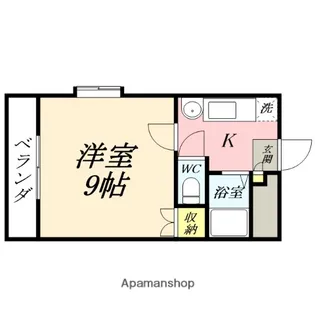 カレン下中野【301号室】の間取り