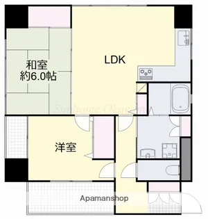 アークスクエア表町【14階】の間取り