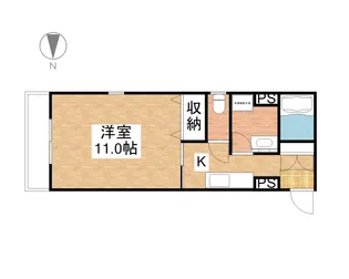 TOUENBLDG【405号室】の間取り