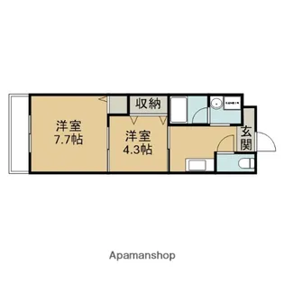 グランヴィスタ安倉【5階】の間取り