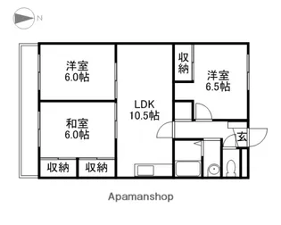 ソーシャルOMORIⅡ【3階】の間取り