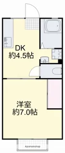 サニーハイツ奥田【1階】の間取り