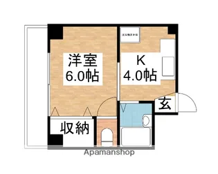 メゾン・ルシエル【401号室】の間取り